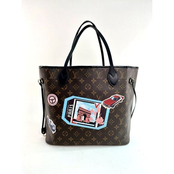 Louis Vuitton Monogram World Tour Neverfull MM - Picture 4 of 13